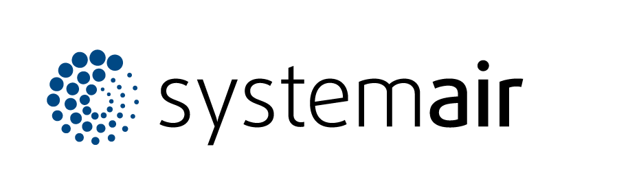 Systemair logo – ventilation and HVAC systems supplier for single family and multifamily construction