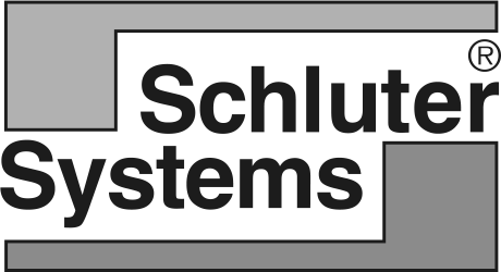 Schluter Systems logo – tile installation and waterproofing systems supplier for single family and multifamily construction
